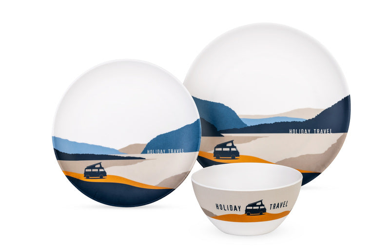 Service de vaisselle mélamine SPIRIT HOLIDAY – Léger, pratique et élégant pour le camping & la vanlife