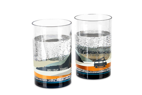 Lot de 2 verres SAN Spirit Holiday Travel – 350 ml