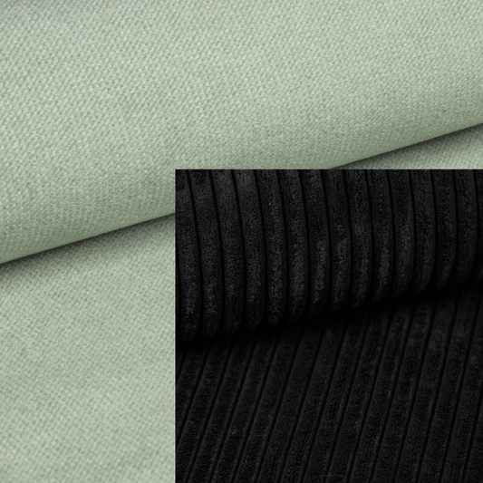 Mousse & Housse Kronos artisanales pour LIT PEIGNE 135X190CM Bi Color