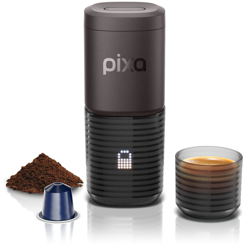 ☕ Machine à café portable électrique Pixapresso – Espresso nomade autonome USB-C (20 bars)