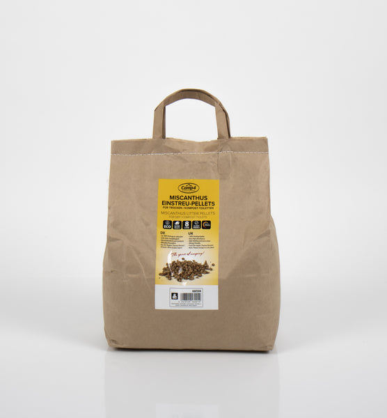 Litière en miscanthus pour toilettes sèches – 3,5 kg pour vanlife & camping