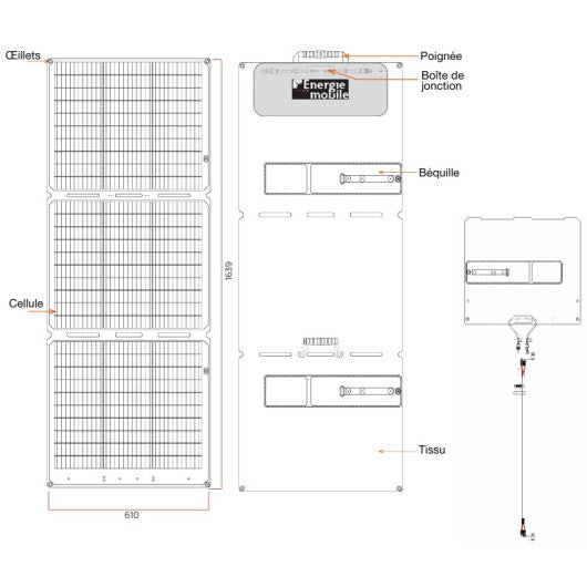 Kit Batterie Nomade Powercase PK60 768 Wh + Panneau Solaire 157 – Energie Mobile | Autonomie Vanlife