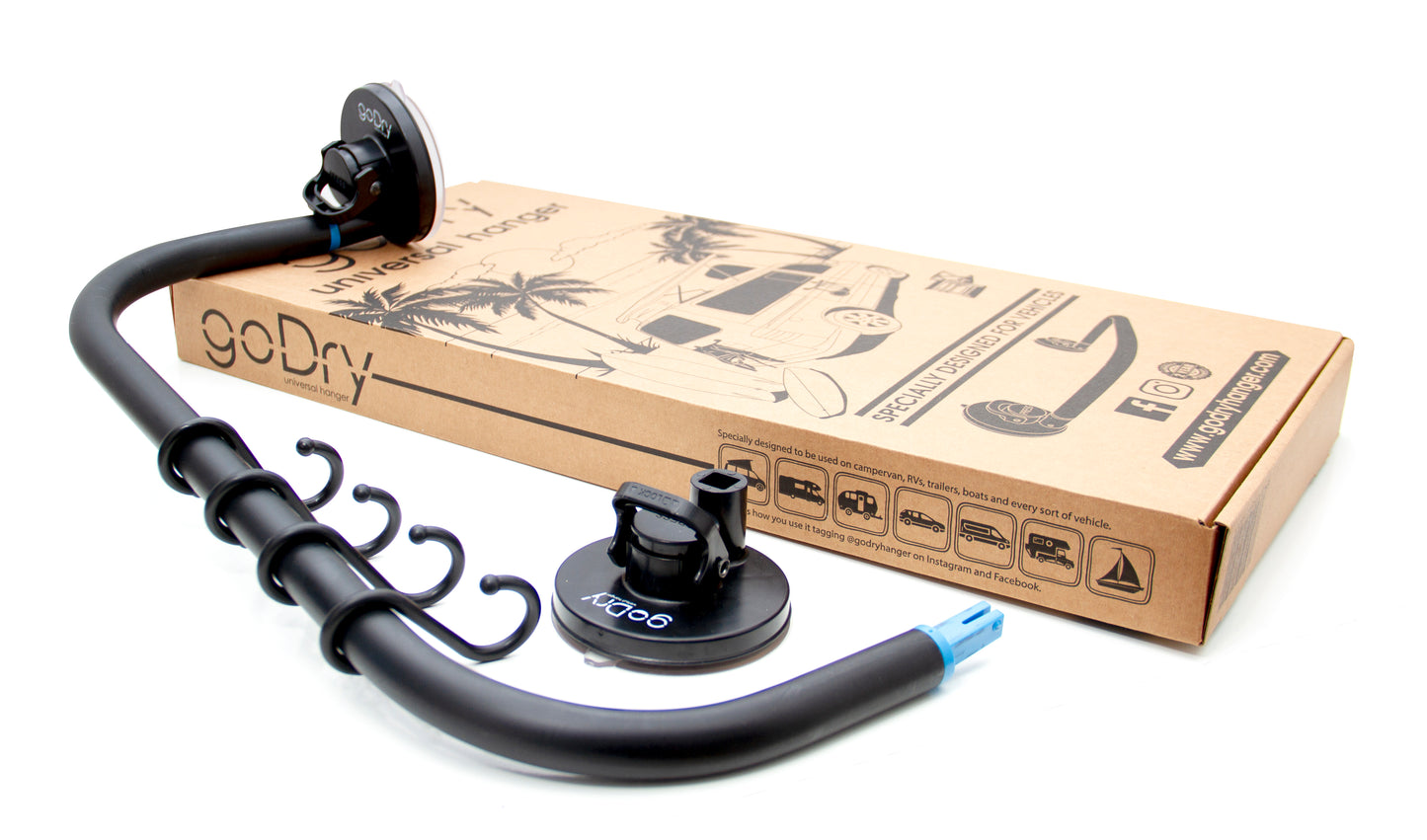 Séchoir universel ventouse Godry Hanger – Étendoir multifonction portable (van, maison, outdoor)