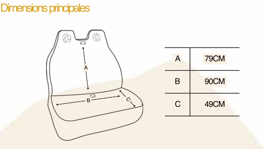 🚐 Housse de siège double CULT – Protection & style pour vanlife