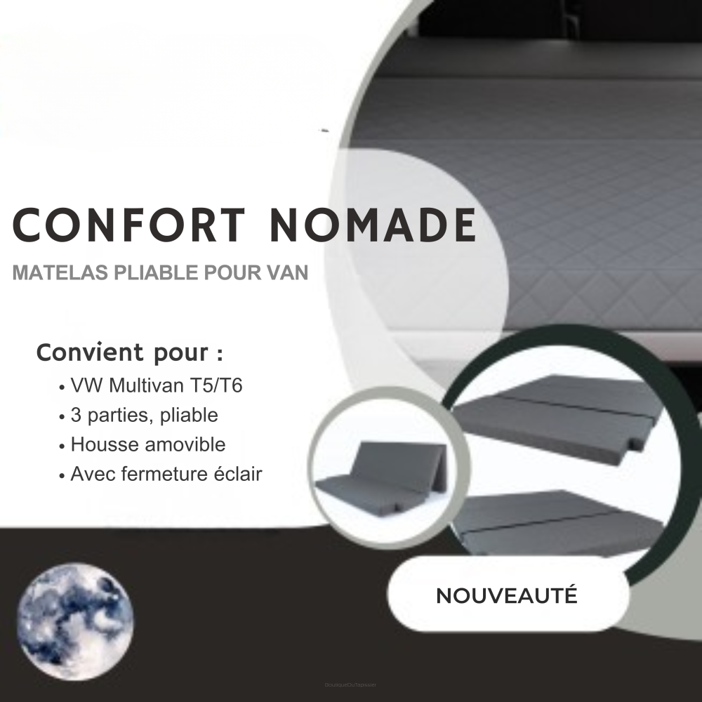 Matelas de camping pliable pour VW Multivan – Confort Nomade Premium