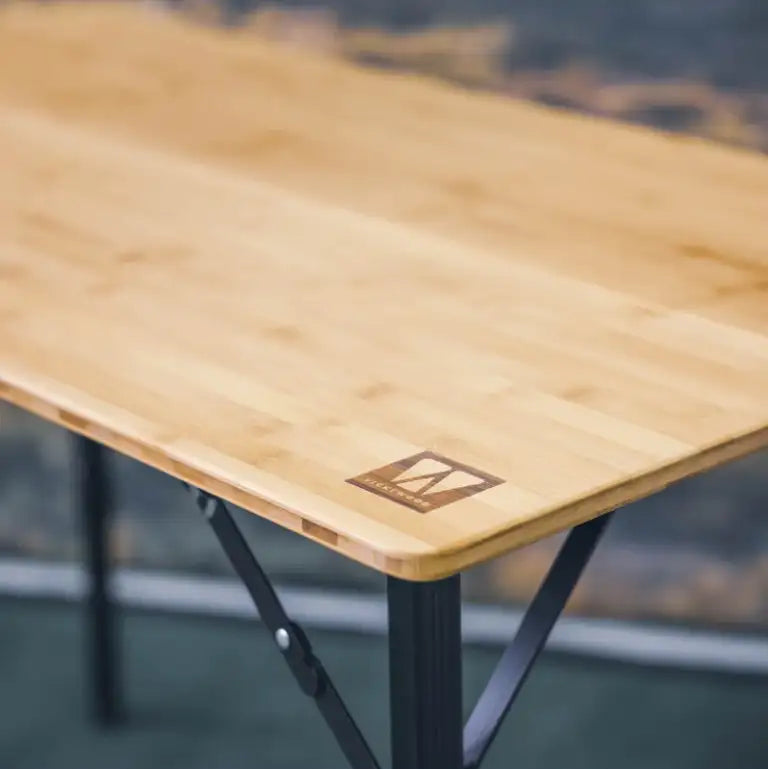 🌿Table de camping en bambou – Portable & légère pour outdoor et vanlife